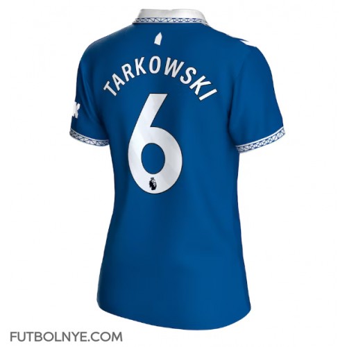 Camiseta Everton James Tarkowski #6 Primera Equipación para mujer 2023-24 manga corta